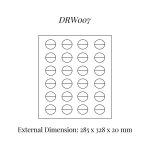 DRW007 Rings (24) Drawer Insert