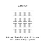 DRW018 Earrings (16) Drawer Insert