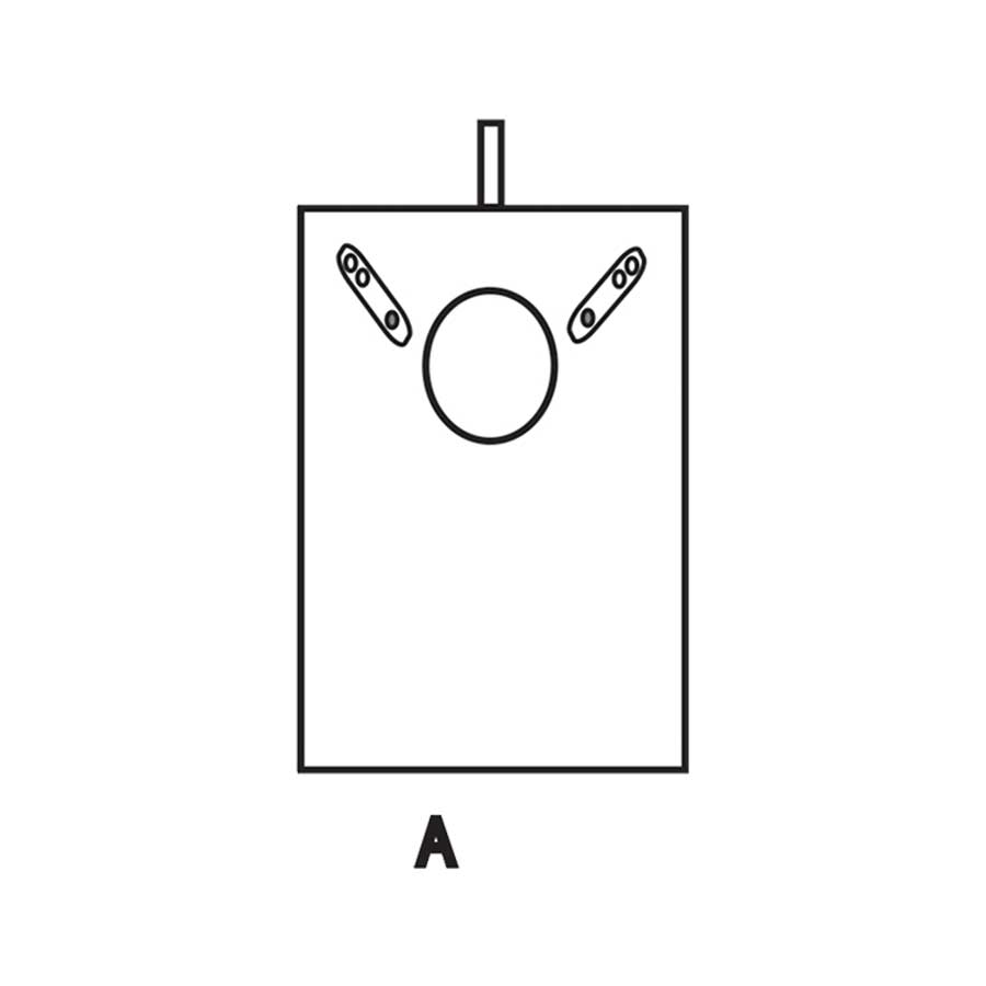 A) Portrait Pad with tins to hold chain in place