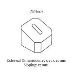 DIA001 Single Ring Column (45 x 45 x 25/17 mm)