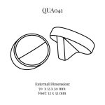QUA041 Single Ring Display Stand, oval