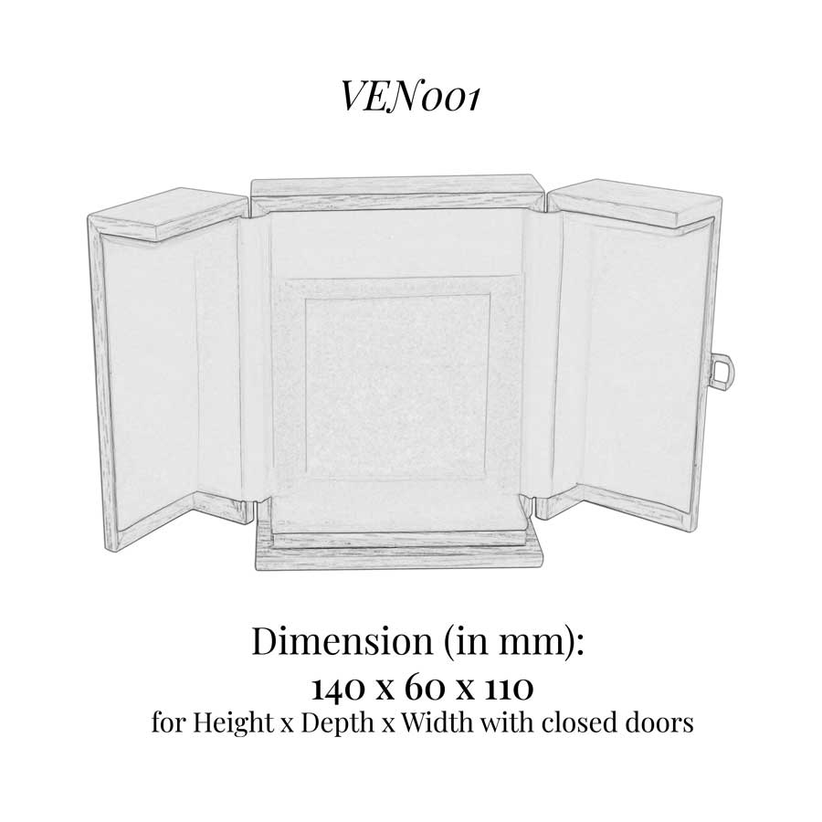 VEN001 2-Door Presentation Case, Wood Veneer