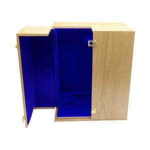 VEN005 2-Door Presentation Case, Wood Veneer