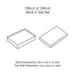 ZIR057 ZIR058 Oblong Raiser Block with Top Pad