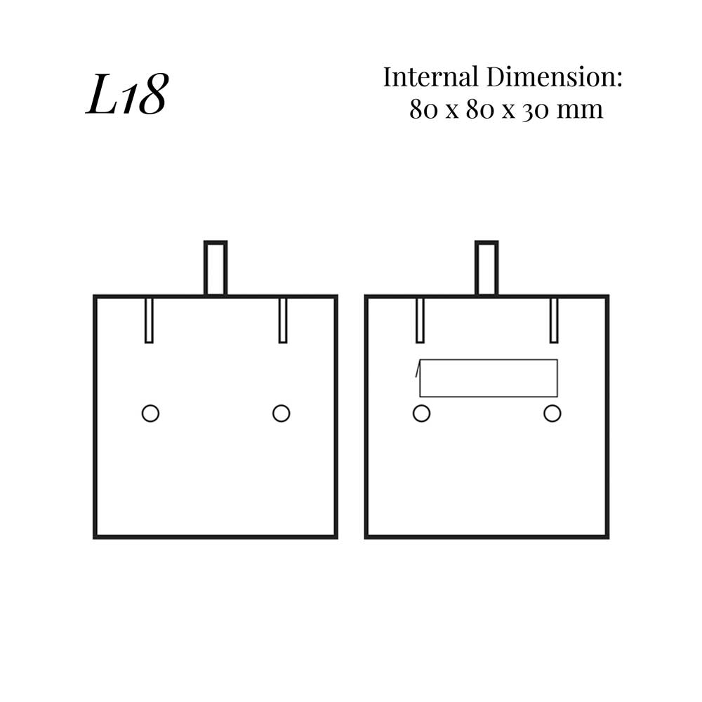 L18 Earrings or Pendant Box